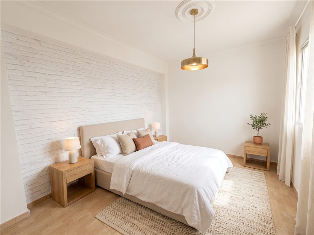 Dormitorio amueblado virtualmente con IA